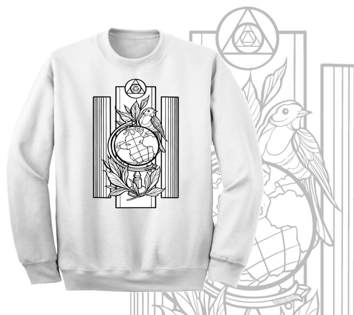 Art Society x Retro Kings ART NATIONS CREW SWEATER WHITE