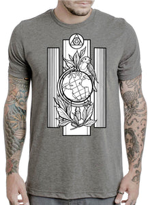 Art Society x Retro Kings ART NATIONS TEE SHIRT GREY