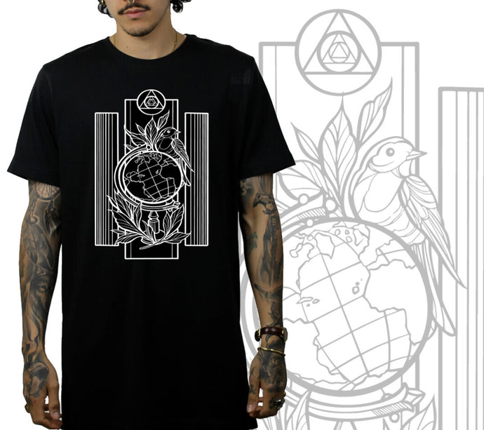 Art Society x Retro Kings ART NATIONS TEE SHIRT BLACK