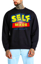 Load image into Gallery viewer, Art Society x Retro Kings SELF MADE 3D CREW SWEATER BLACK