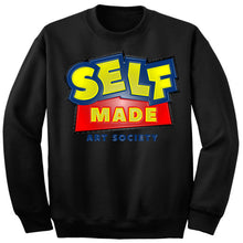 Load image into Gallery viewer, Art Society x Retro Kings SELF MADE 3D CREW SWEATER BLACK