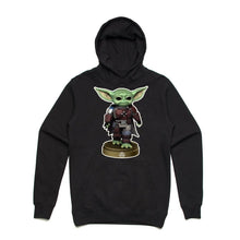 Load image into Gallery viewer, Art Society x Retro Kings BABY YODA MANDO 2 HOODIE BLACK