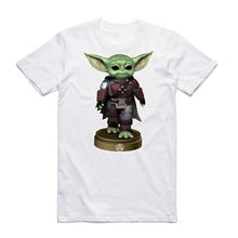 Load image into Gallery viewer, Art Society x Retro Kings BABY YODA MANDO 2 TEE SHIRT WHITE