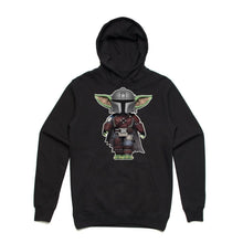 Load image into Gallery viewer, Art Society x Retro Kings BABY YODA MANDO HOODIE BLACK