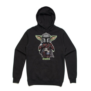 Art Society x Retro Kings BABY YODA MANDO HOODIE BLACK