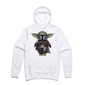 Art Society x Retro Kings BABY YODA MANDO HOODIE WHITE