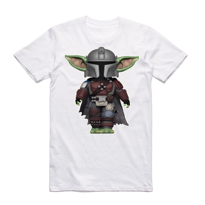 Art Society x Retro Kings BABY YODA MANDO TEE SHIRT WHITE