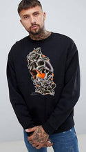 Load image into Gallery viewer, Art Society x Retro Kings CRONSHAW CREW SWEATER BLACK