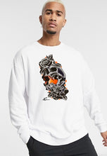 Load image into Gallery viewer, Art Society x Retro Kings CRONSHAW CREW SWEATER WHITE