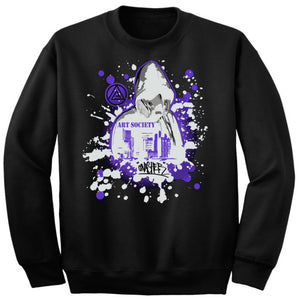 Art Society x Retro Kings GNASHER CREW SWEATER BLACK