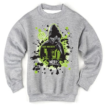 Load image into Gallery viewer, Art Society x Retro Kings x GNASHER CREW SWEATER GREY