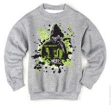Load image into Gallery viewer, Art Society x Retro Kings GNASHER CREW SWEATER GREY