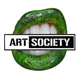 Art Society x Retro Kings GREEN LIPS TEE SHIRT WHITE