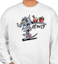 Load image into Gallery viewer, Art Society KUNG FU RAT CREW SWEATER WHITE