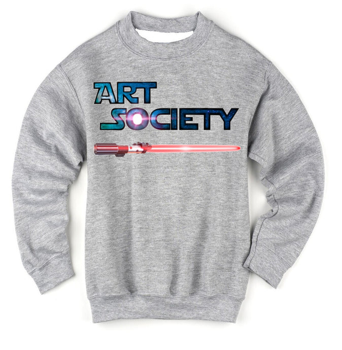 Art Society x Retro Kings LIGHTSABER CREW SWEATER GREY