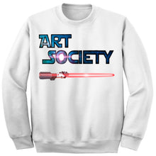 Load image into Gallery viewer, Art Society x Retro Kings LIGHTSABER CREW SWEATER WHITE