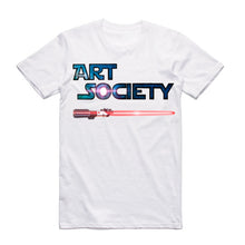 Load image into Gallery viewer, Art Society x Retro Kings LIGHTSABER TEE SHIRT WHITE