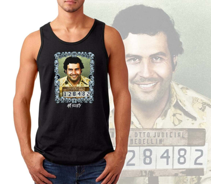 Art Society MUGSHOT ESCOBAR TANK TOP BLACK