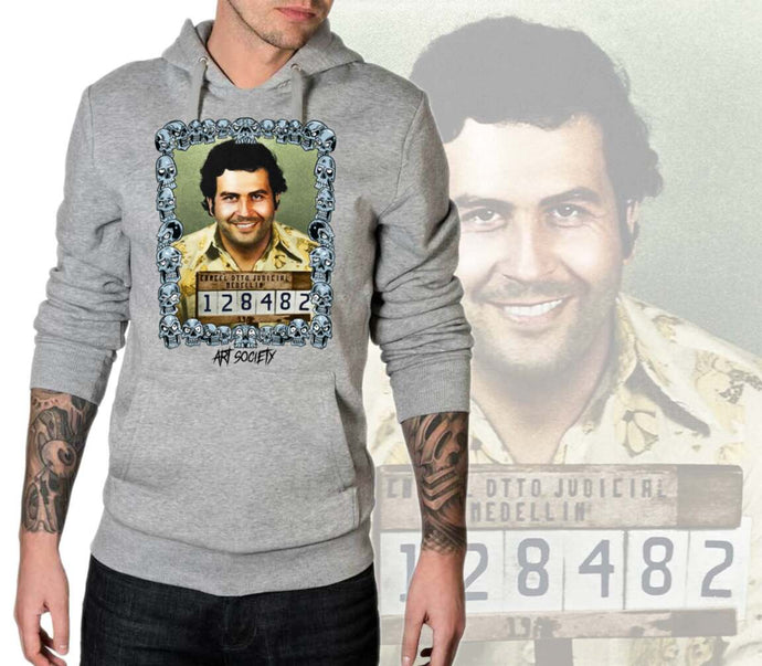 Art Society MUGSHOT ESCOBAR HOODIE GREY