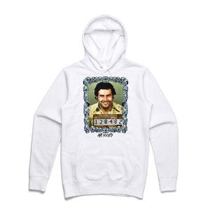 Art Society MUGSHOT ESCOBAR HOODIE WHITE