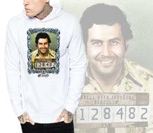 Load image into Gallery viewer, Art Society MUGSHOT ESCOBAR HOODIE WHITE