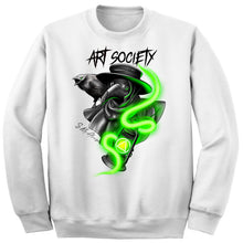 Load image into Gallery viewer, Art Society x Retro Kings PLAGUE DOCTOR CREW SWEATER WHITE