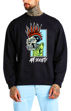 Load image into Gallery viewer, Art Society MISCREANT CREW SWEATER BLACK