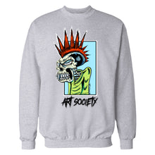 Load image into Gallery viewer, Art Society MISCREANT CREW SWEATER GREY