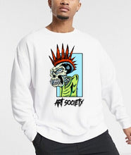 Load image into Gallery viewer, Art Society MISCREANT CREW SWEATER WHITE