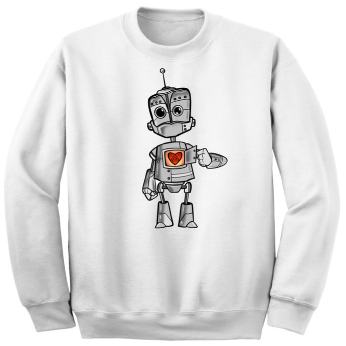 Art Society x Retro Kings THE ROBOT CREW SWEATER WHITE