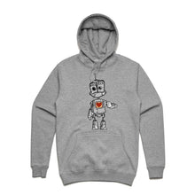 Load image into Gallery viewer, Art Society x Retro Kings THE ROBOT HOODIE GREY