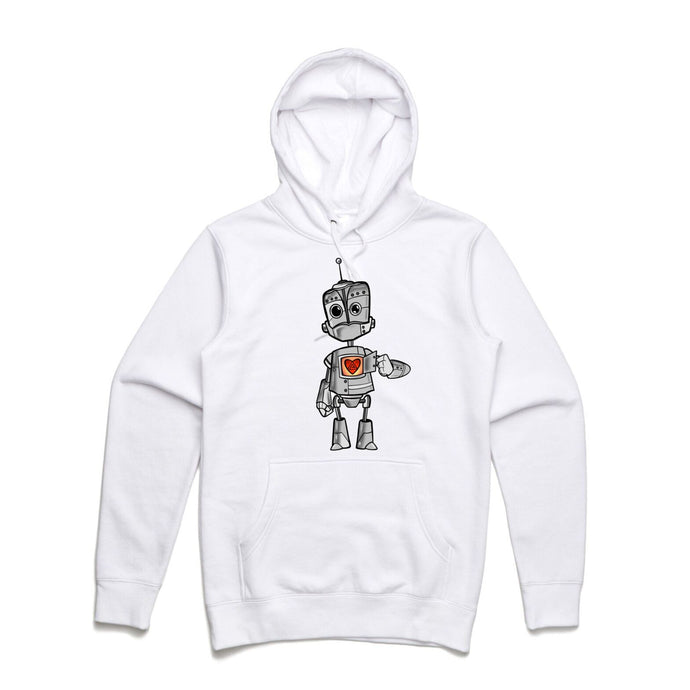 Art Society x Retro Kings THE ROBOT HOODIE WHITE