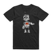 Load image into Gallery viewer, Art Society x Retro Kings THE ROBOT TEE SHIRT BLACK