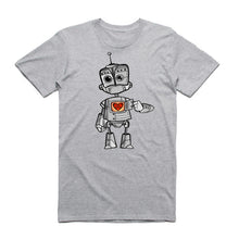 Load image into Gallery viewer, Art Society x Retro Kings THE ROBOT TEE SHIRT GREY