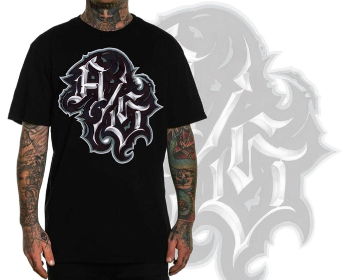 Art Society SIERRA SCRIPT TEE SHIRT BLACK