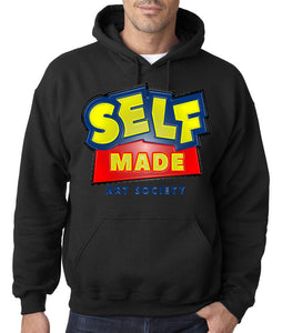 Art Society x Retro Kings SELF MADE 3D HOODIE BLACK