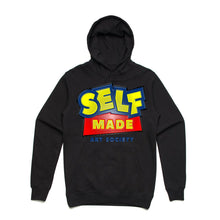 Load image into Gallery viewer, Art Society x Retro Kings SELF MADE 3D HOODIE BLACK