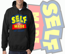 Load image into Gallery viewer, Art Society x Retro Kings SELF MADE 3D HOODIE BLACK