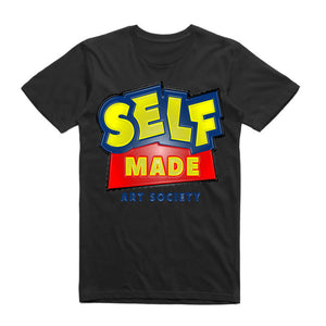 Art Society x Retro Kings SELF MADE 3D TEE SHIRT BLACK