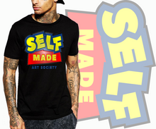 Load image into Gallery viewer, Art Society x Retro Kings SELF MADE 3D TEE SHIRT BLACK