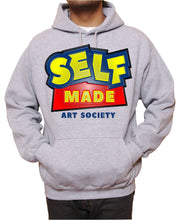 Load image into Gallery viewer, Art Society x Retro Kings SELF MADE 3D HOODIE GREY