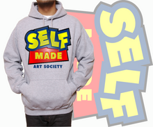 Load image into Gallery viewer, Art Society x Retro Kings SELF MADE 3D HOODIE GREY