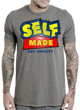 Load image into Gallery viewer, Art Society x Retro Kings SELF MADE 3D TEE SHIRT GREY