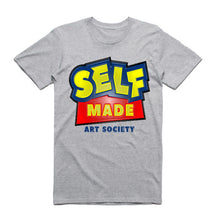 Load image into Gallery viewer, Art Society x Retro Kings SELF MADE 3D TEE SHIRT GREY