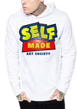 Load image into Gallery viewer, Art Society x Retro Kings SELF MADE 3D HOODIE WHITE