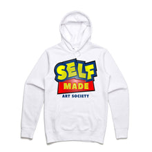 Load image into Gallery viewer, Art Society x Retro Kings SELF MADE 3D HOODIE WHITE