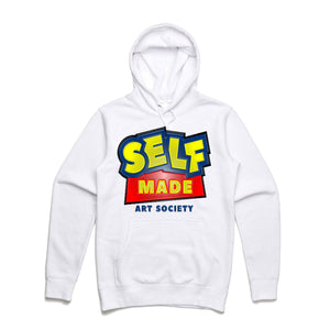 Art Society x Retro Kings SELF MADE 3D HOODIE WHITE