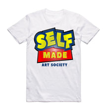 Load image into Gallery viewer, Art Society x Retro Kings SELF MADE 3D TEE SHIRT WHITE