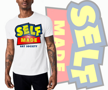 Load image into Gallery viewer, Art Society x Retro Kings SELF MADE 3D TEE SHIRT WHITE