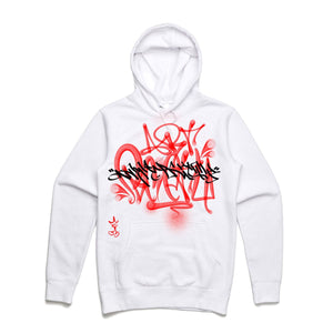 Art Society x Retro Kings x SLISKY HOODIE WHITE